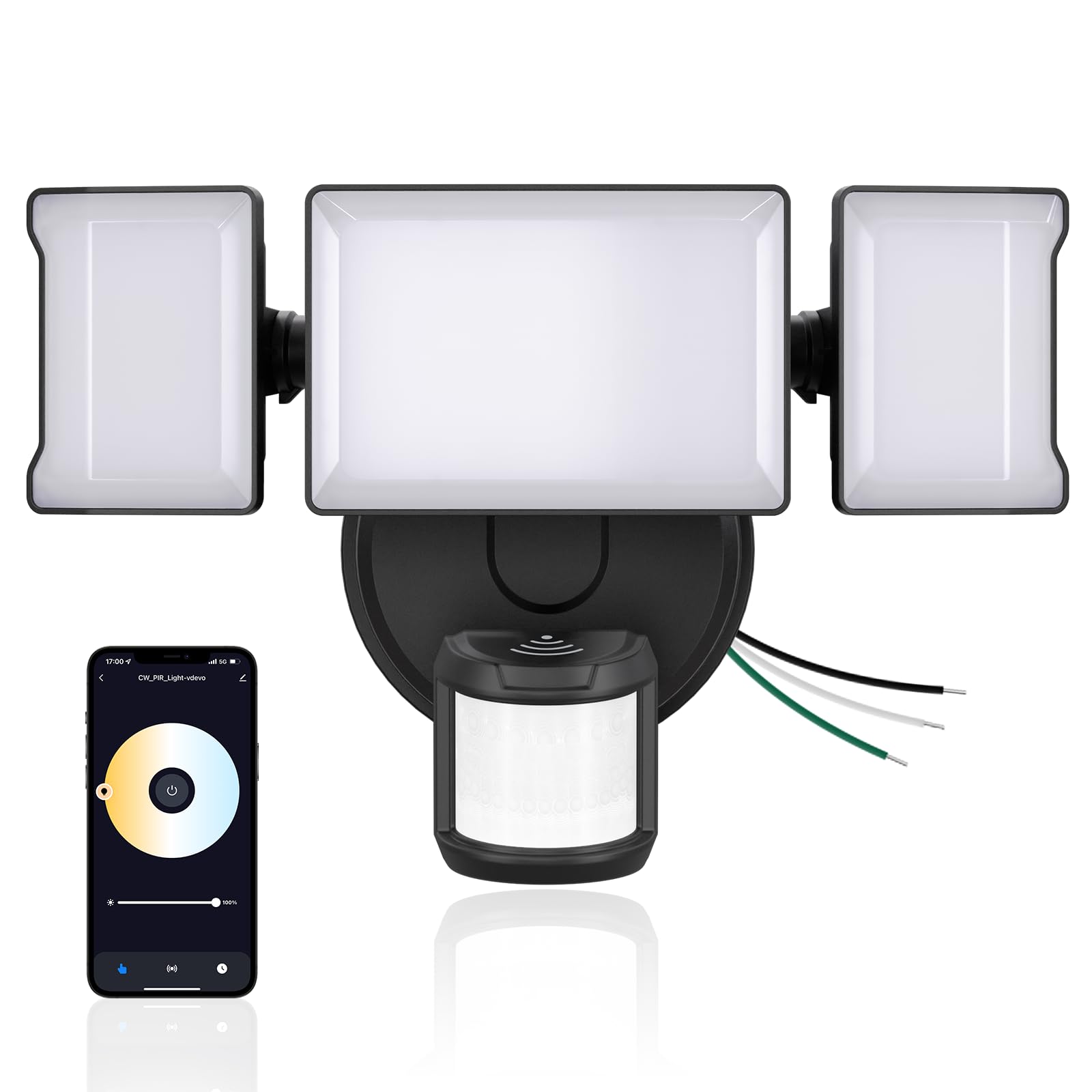 Olafus 65W Smart LED Flood Light Outdoor with Motion Sensor